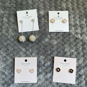 🆕 Kate spade bundle of 4 earrings